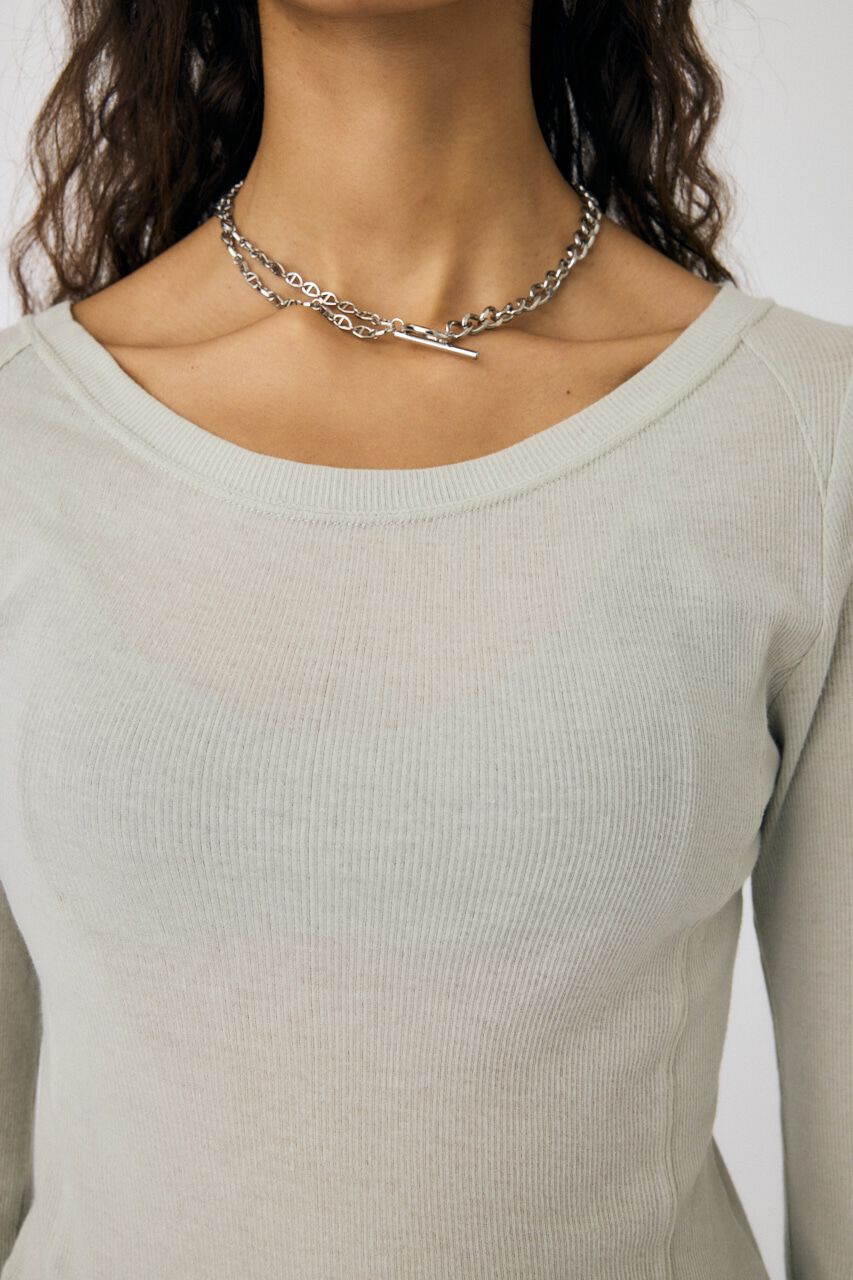 MOUSSY「LAYERED GARTER トップス」|Tシャツ・カットソー|