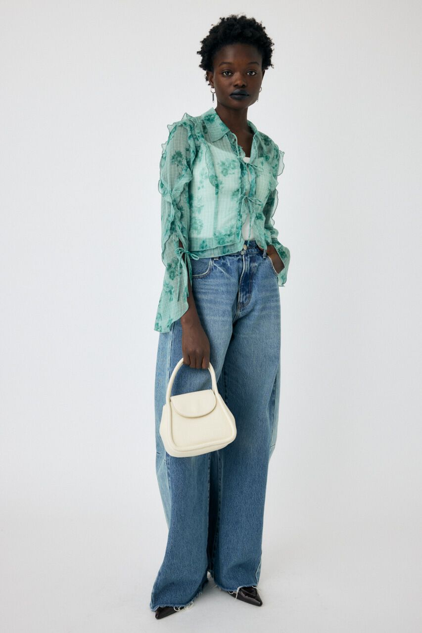 MOUSSY「CHIFFON MELLOW ブラウス」|シャツ・ブラウス|