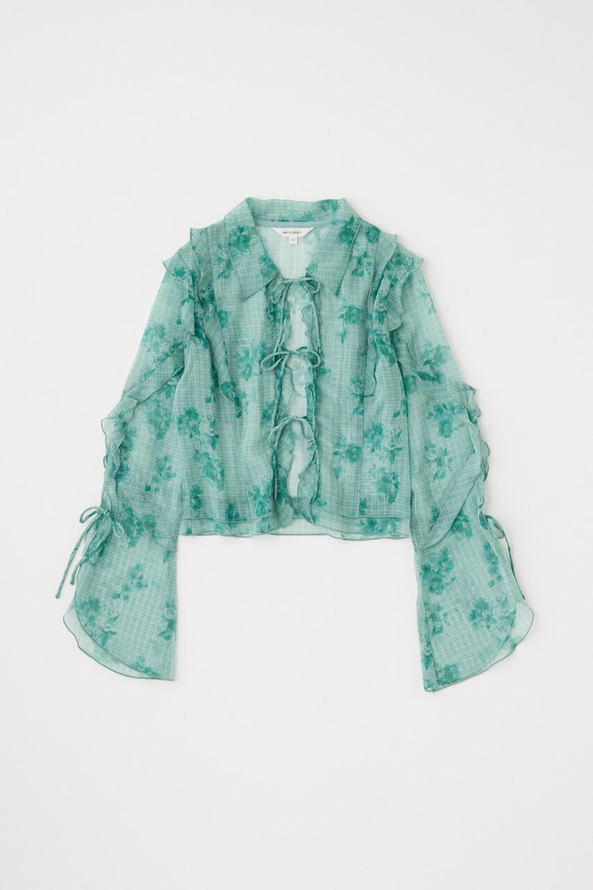 MOUSSY「CHIFFON MELLOW ブラウス」|シャツ・ブラウス|
