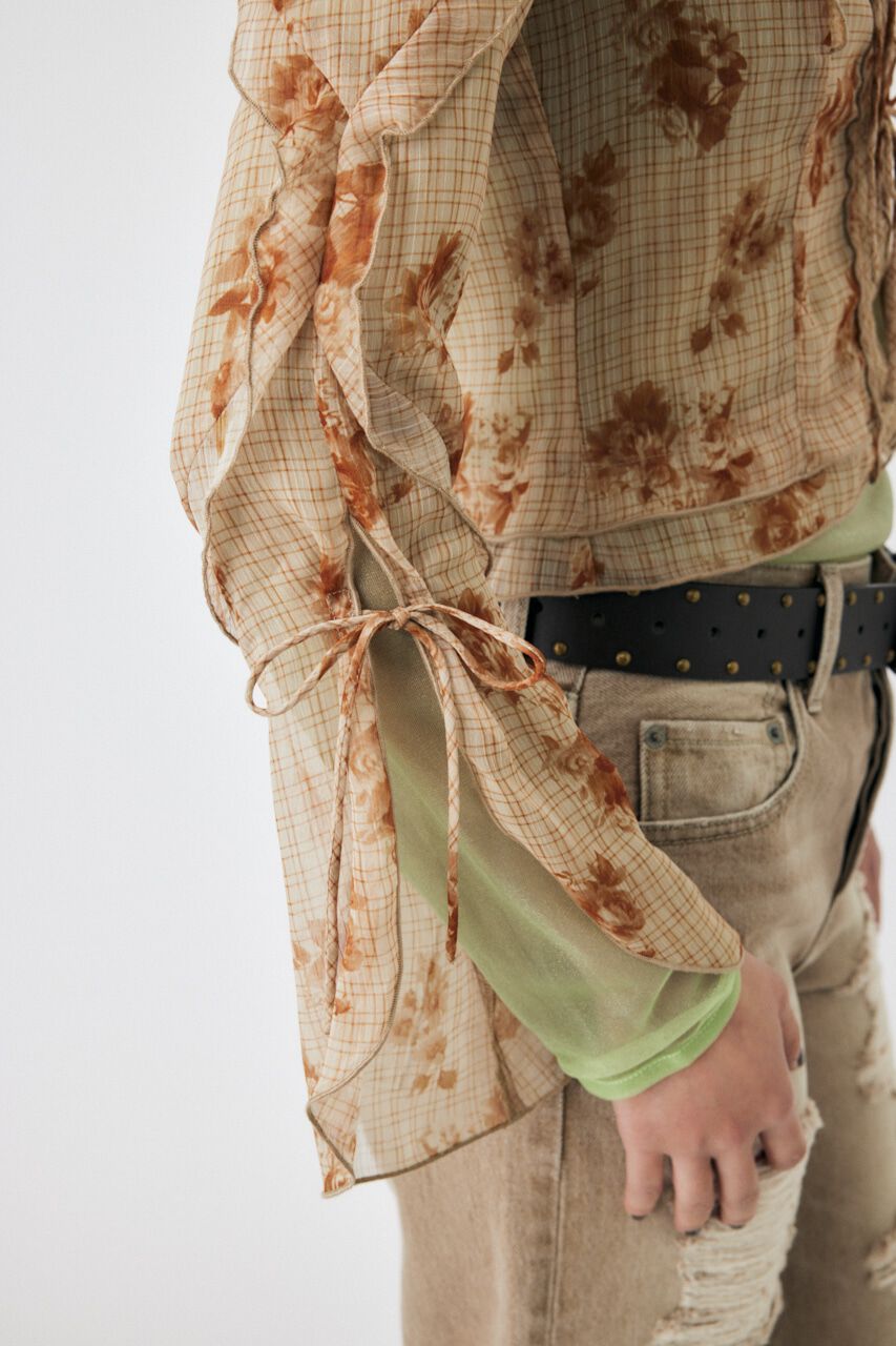 MOUSSY「CHIFFON MELLOW ブラウス」|シャツ・ブラウス|