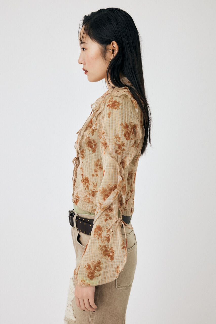 MOUSSY「CHIFFON MELLOW ブラウス」|シャツ・ブラウス|