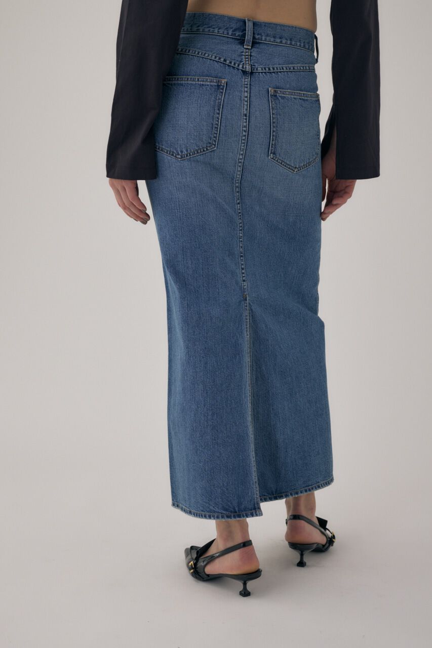 MOUSSY「オーガニックコットンデニムローライズデニムスカート」|スカート|