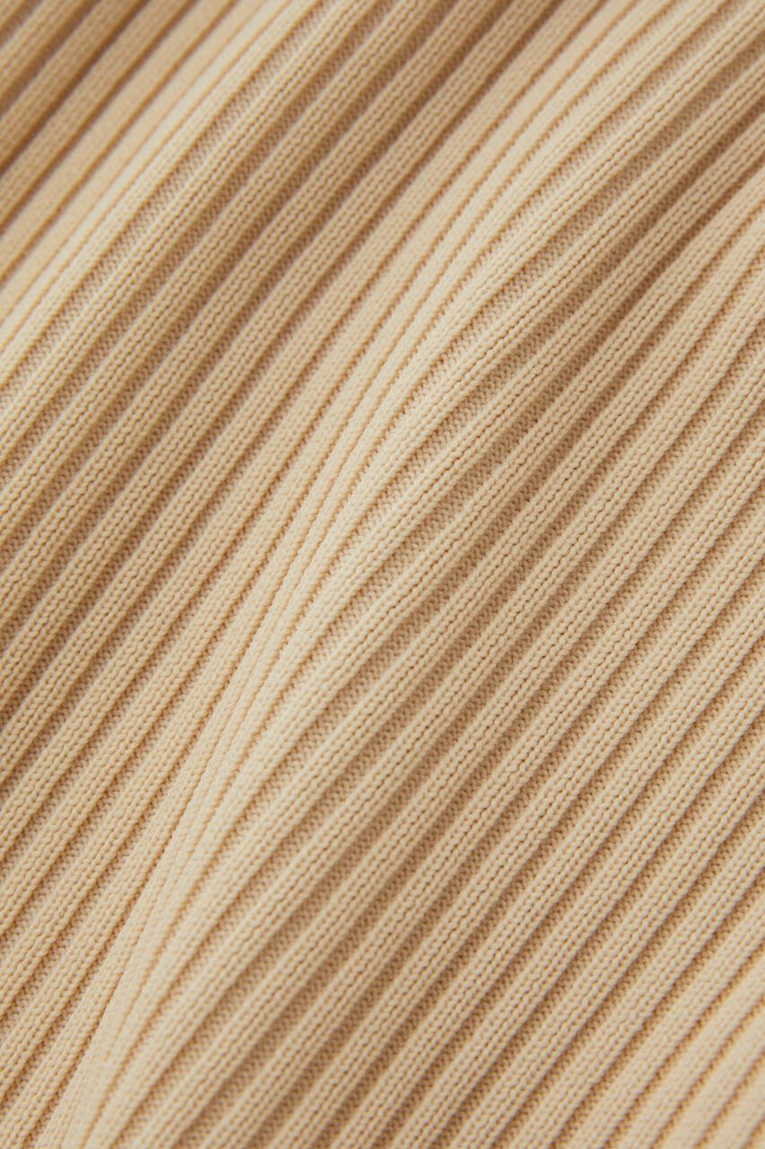 MOUSSY「リサイクルポリエステル使用オープンショルダーニットドレス」|ワンピース|