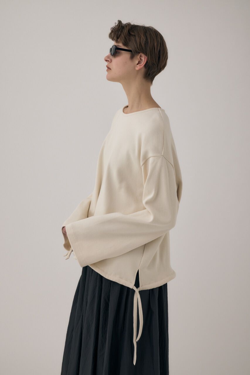 MOUSSY「ｵｰｶﾞﾆｯｸｺｯﾄﾝ使用の厚手ｶｯﾄｿｰ裾と袖を紐でｷﾞｬｻﾞｰ 」|Tシャツ・カットソー|IVOY3
