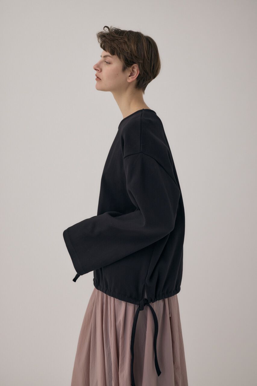 MOUSSY「ｵｰｶﾞﾆｯｸｺｯﾄﾝ使用の厚手ｶｯﾄｿｰ裾と袖を紐でｷﾞｬｻﾞｰ 」|Tシャツ・カットソー|