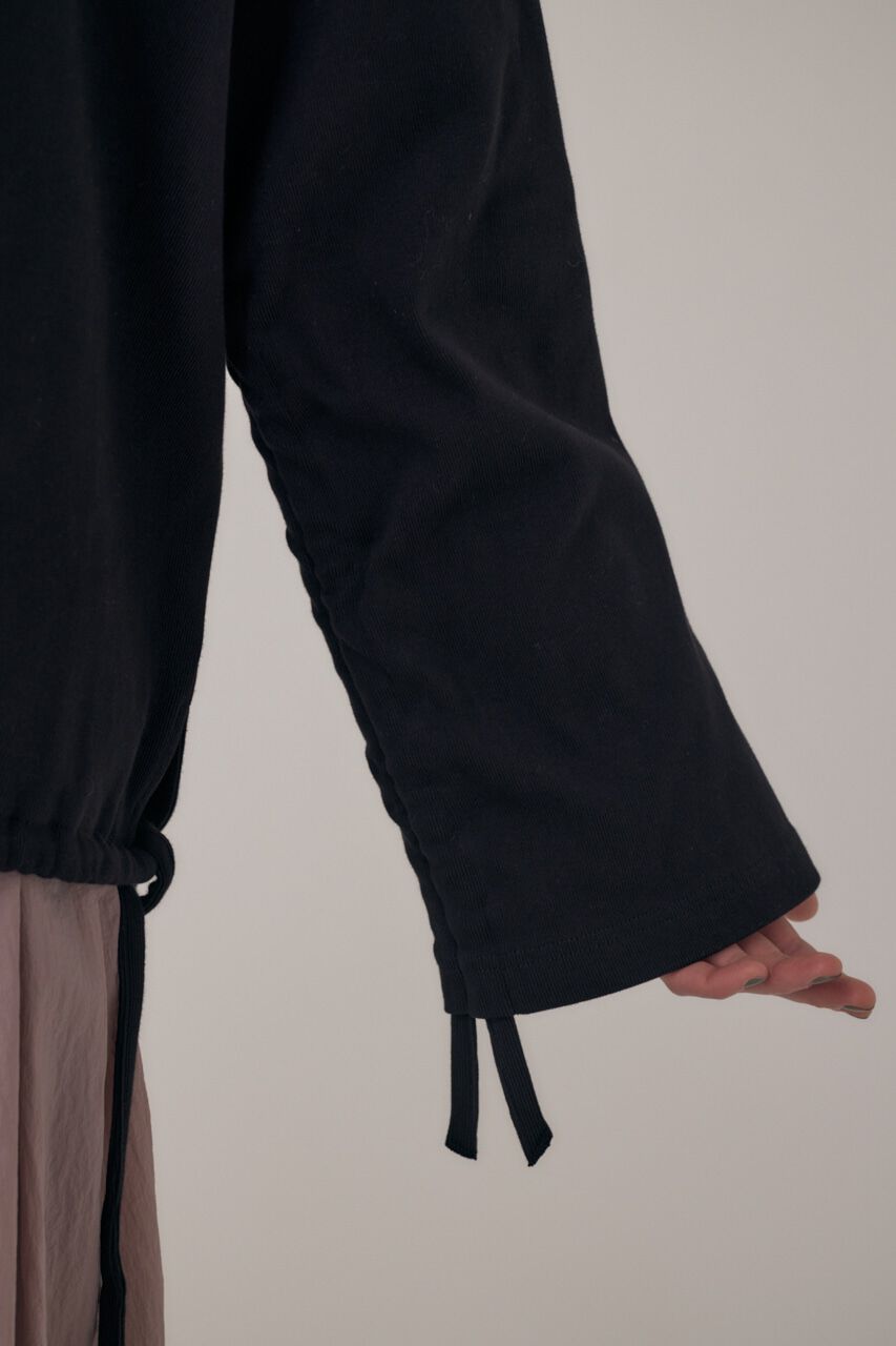 MOUSSY「ｵｰｶﾞﾆｯｸｺｯﾄﾝ使用の厚手ｶｯﾄｿｰ裾と袖を紐でｷﾞｬｻﾞｰ 」|Tシャツ・カットソー|