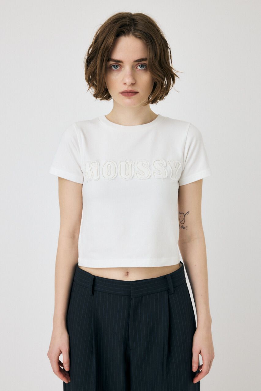 MOUSSY「PATCH DENIM MOUSSY TINY Tシャツ」|Tシャツ・カットソー|