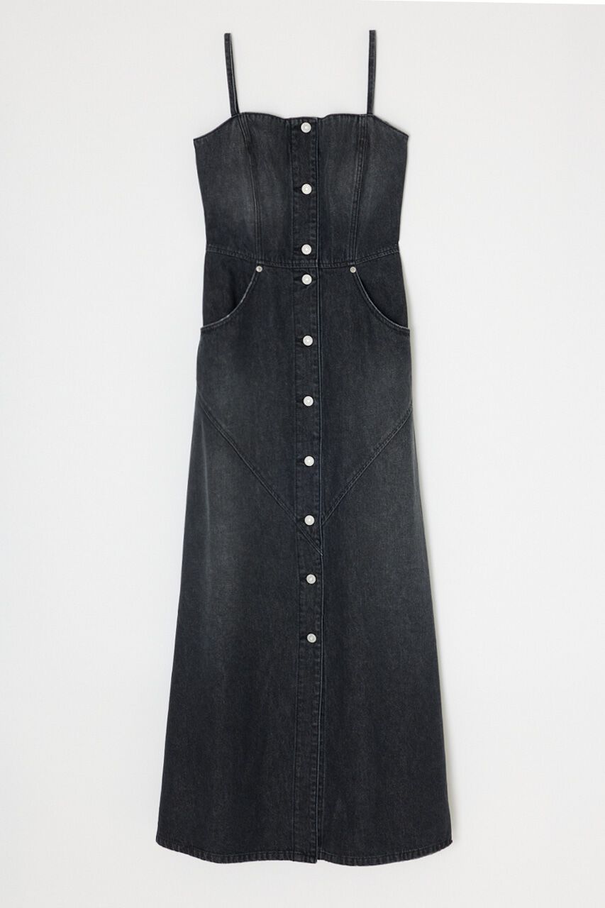 MOUSSY「DENIM LONG CAMI ドレス」|ワンピース|