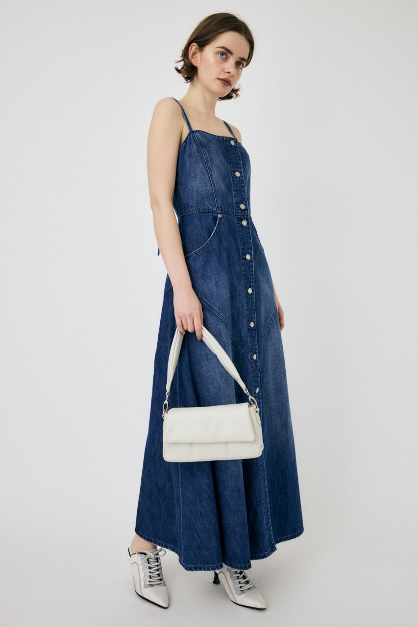 MOUSSY「DENIM LONG CAMI ドレス」|ワンピース|