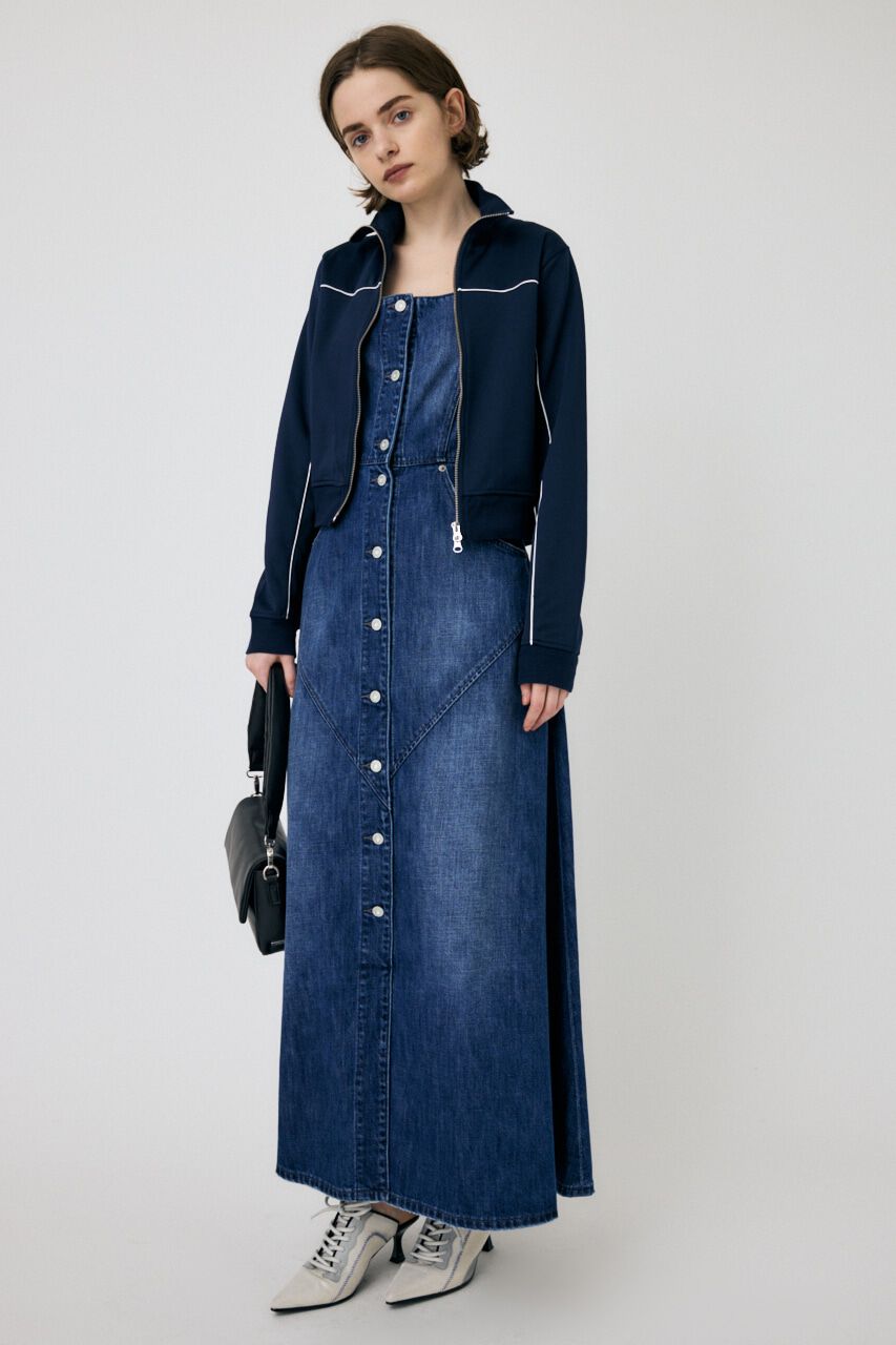 MOUSSY「DENIM LONG CAMI ドレス」|ワンピース|
