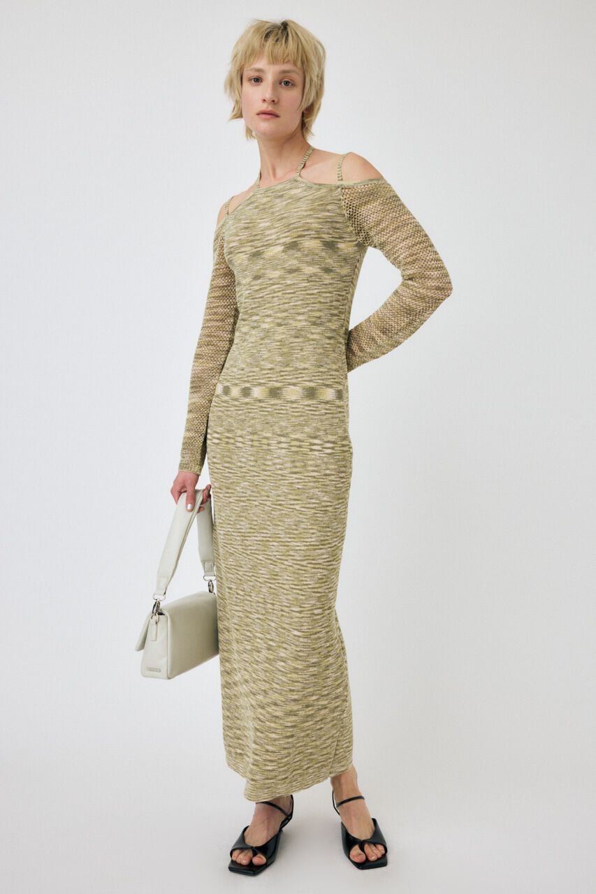 MOUSSY「MULTI COLOR ニットドレス」|ワンピース|