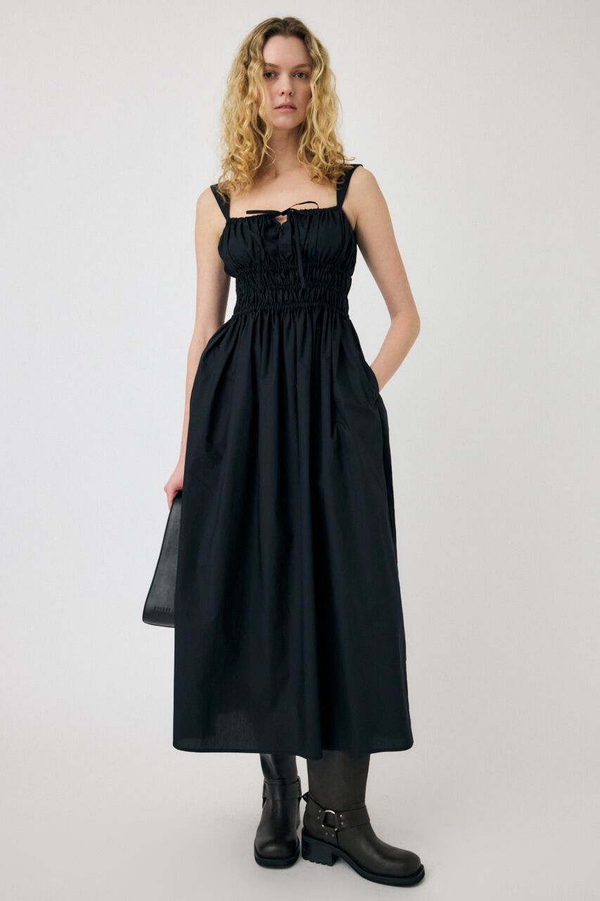 MOUSSY「COTTON GATHER CAMI ドレス」|ワンピース|
