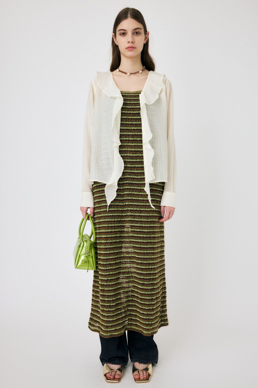 MOUSSY「MIX COLOR CROCHET ワンピース」|ワンピース|