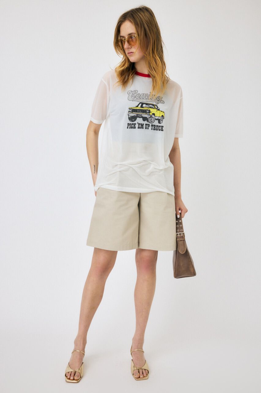 MOUSSY「AUTO SUPPLY SHEER Tシャツ」|Tシャツ・カットソー|