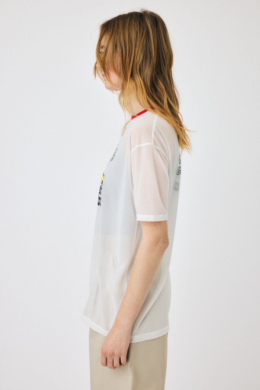 MOUSSY「AUTO SUPPLY SHEER Tシャツ」|Tシャツ・カットソー|