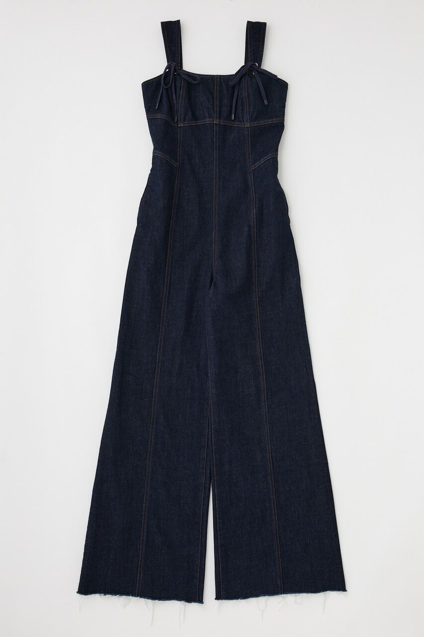 MOUSSY「CORSET STRAP DENIM ジャンプスーツ」|その他|