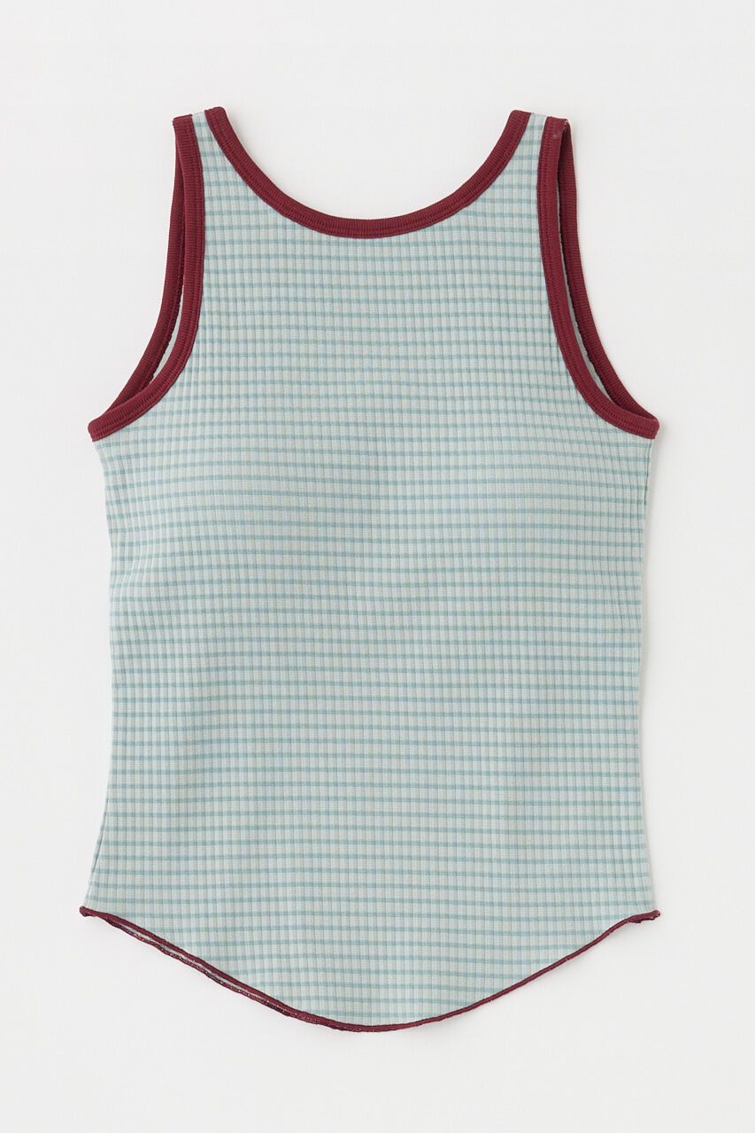 MOUSSY「CUP IN BORDER タンク」|タンクトップ|