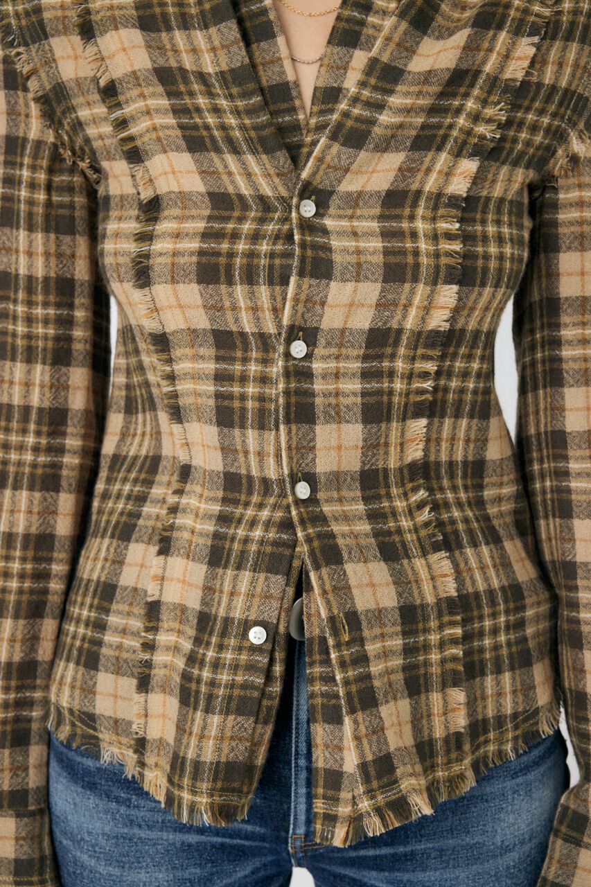 MOUSSY「DOUBLE FRONT TARTAN シャツ」|シャツ・ブラウス|