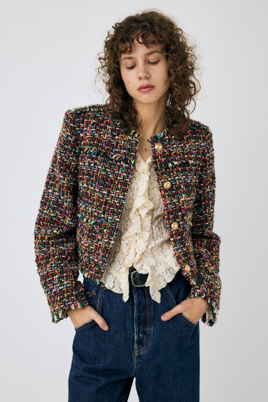 MOUSSY「COMPACT TWEED ジャケット」|その他|Multi_1