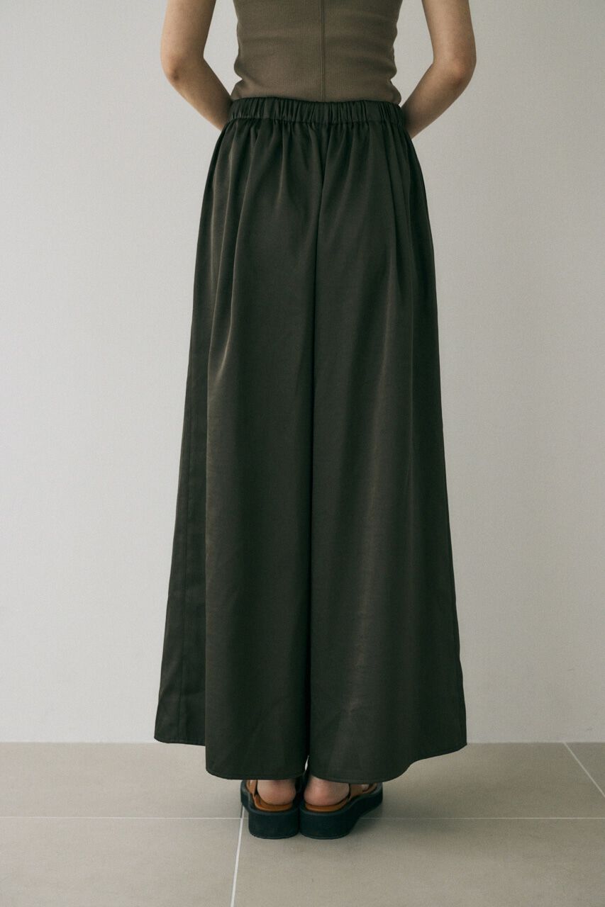 MOUSSY「リサイクルポリエステル使用　フレア分量たっぷりのサテンパンツ」|その他|