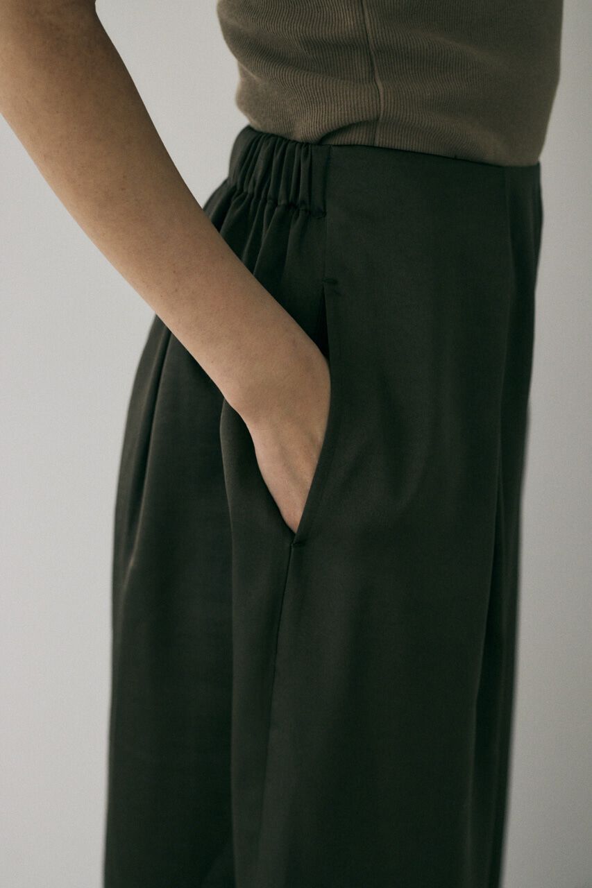 MOUSSY「リサイクルポリエステル使用　フレア分量たっぷりのサテンパンツ」|その他|