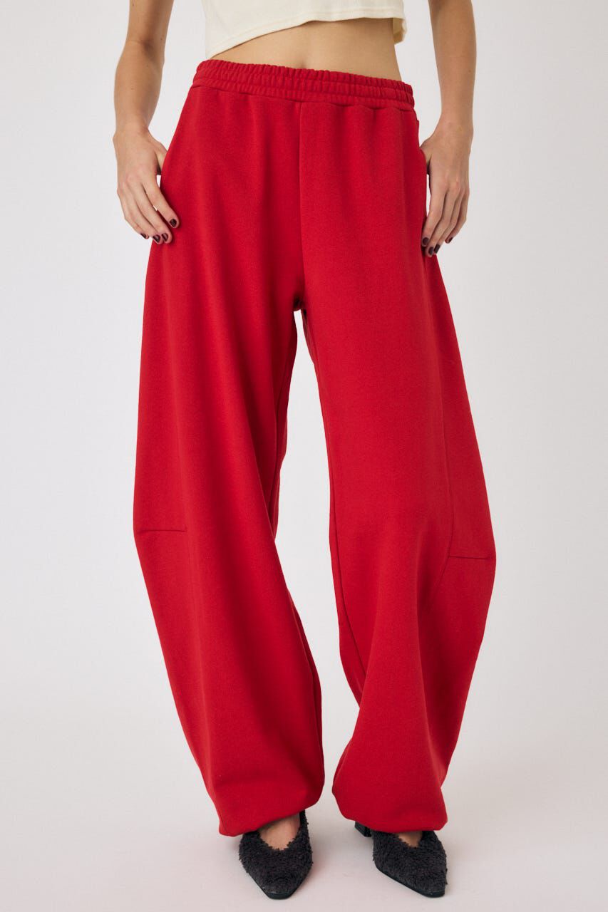 MOUSSY「CURVE LINE スウェットパンツ」|その他|RED