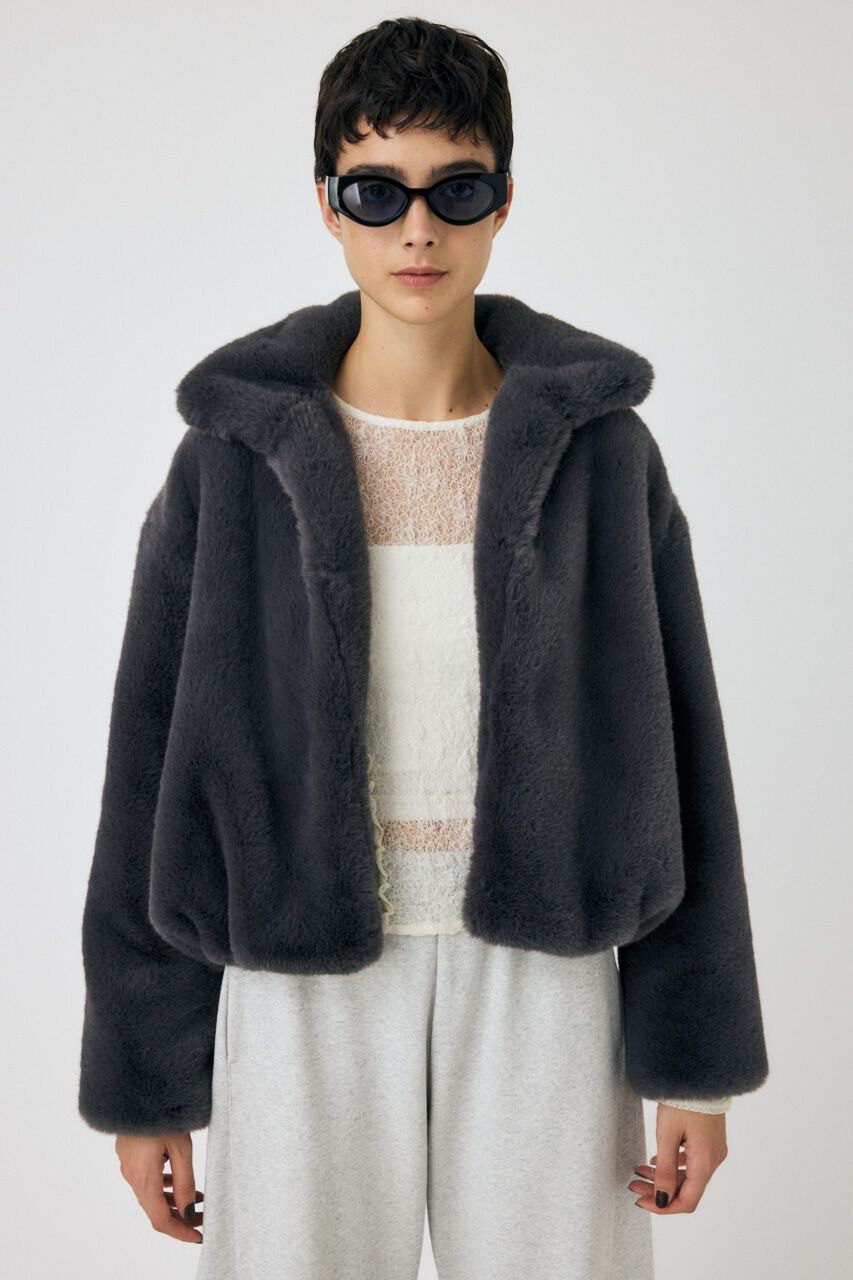MOUSSY「FAUX FUR スタンドカラージャケット」|その他|