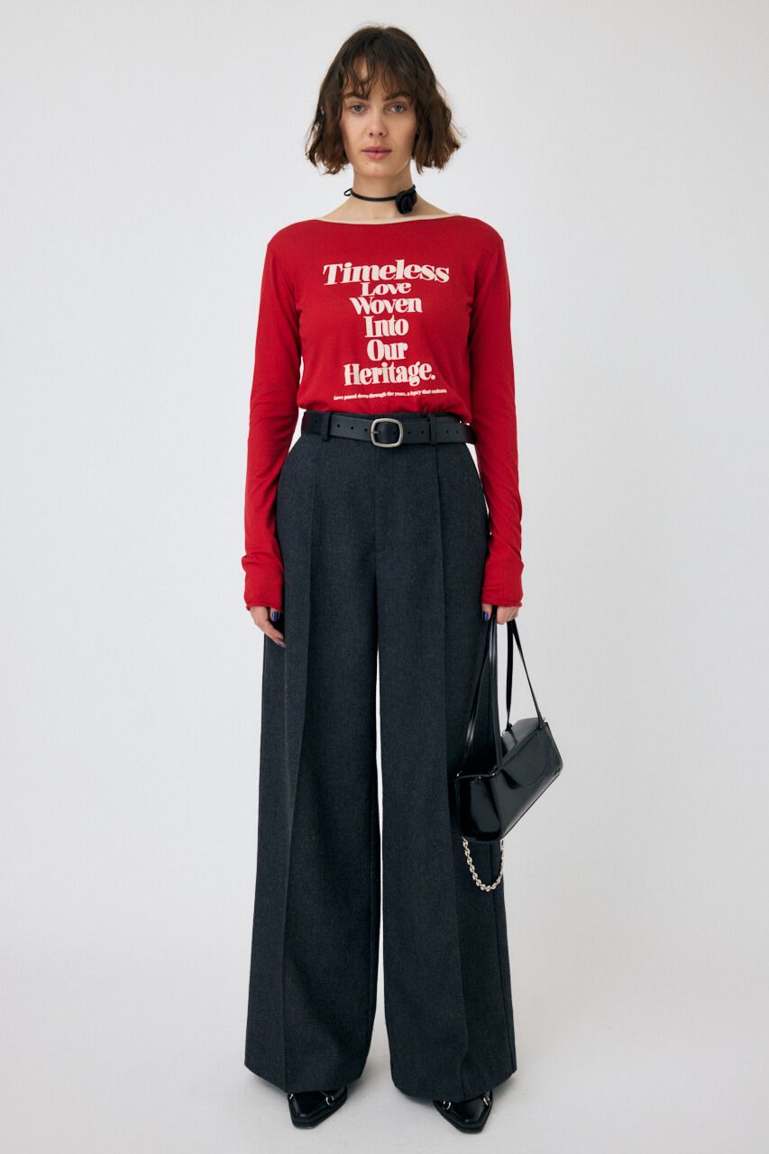 MOUSSY「SHEER LOGO ロングスリーブTシャツ」|Tシャツ・カットソー|