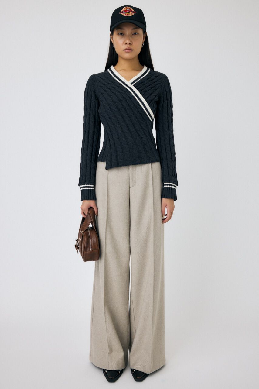 MOUSSY「CABLE LINE ニット」|ニット・セーター|