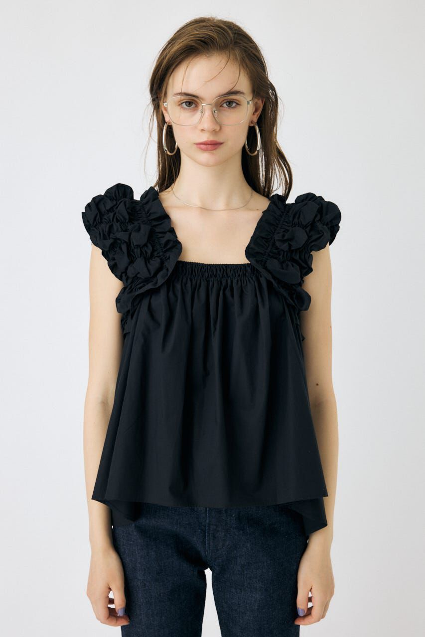 MOUSSY「SHOULDER FRILLS トップス」|その他|