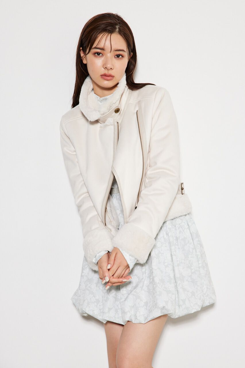 rienda「フェイクファーライダースムートンJK」|その他|