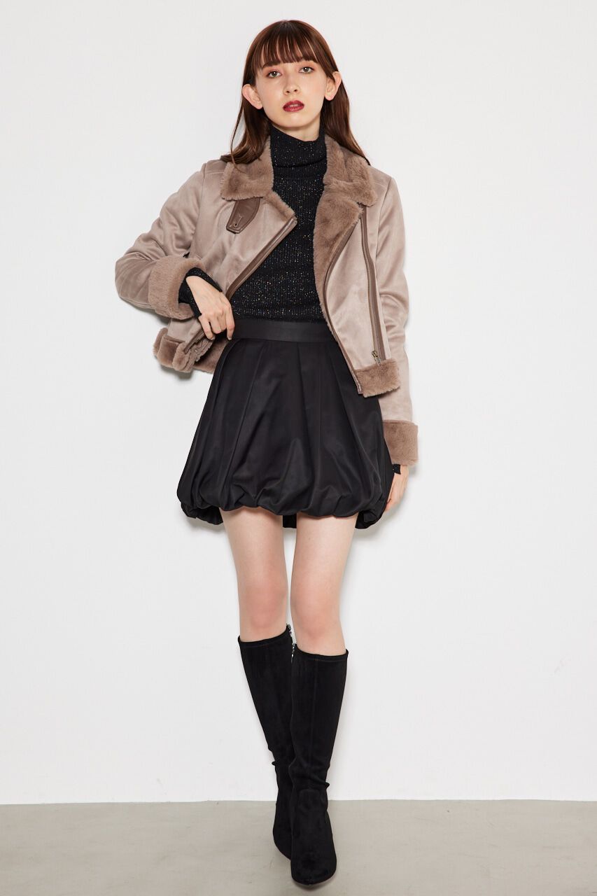 rienda「フェイクファーライダースムートンJK」|その他|