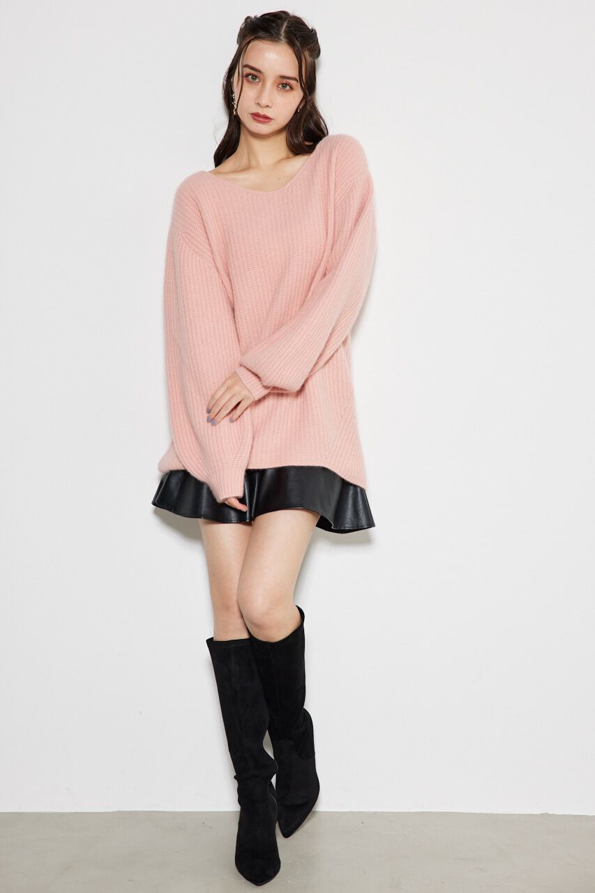 rienda「ラクーンMIXKnitTOP」|ニット・セーター|