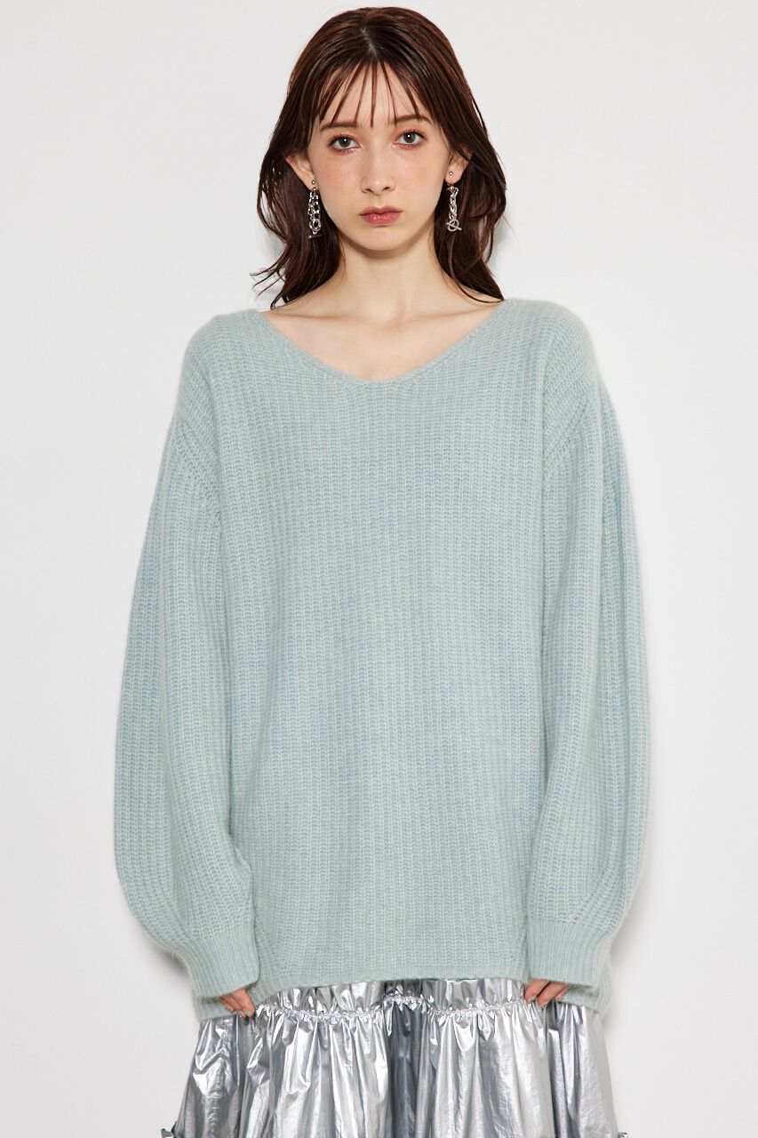 rienda「ラクーンMIXKnitTOP」|ニット・セーター|