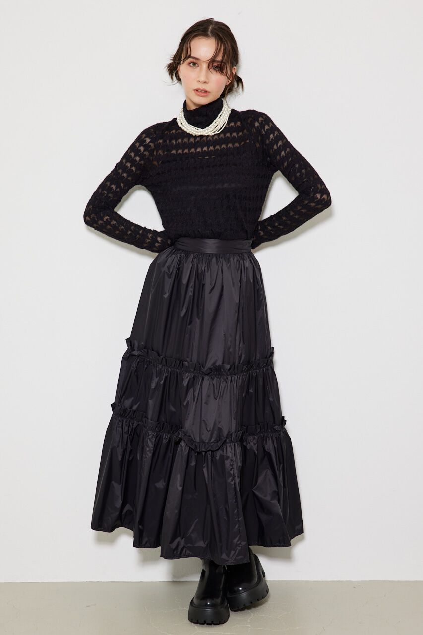 rienda「千鳥デザインカットTOP」|Tシャツ・カットソー|