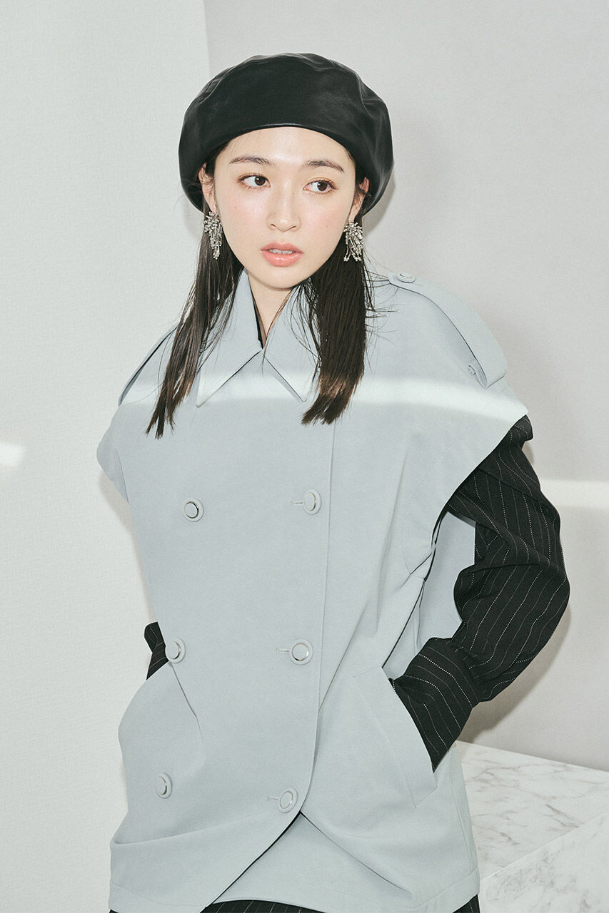 rienda「フェイクレザーオーバー JK」|その他|L/BLU1