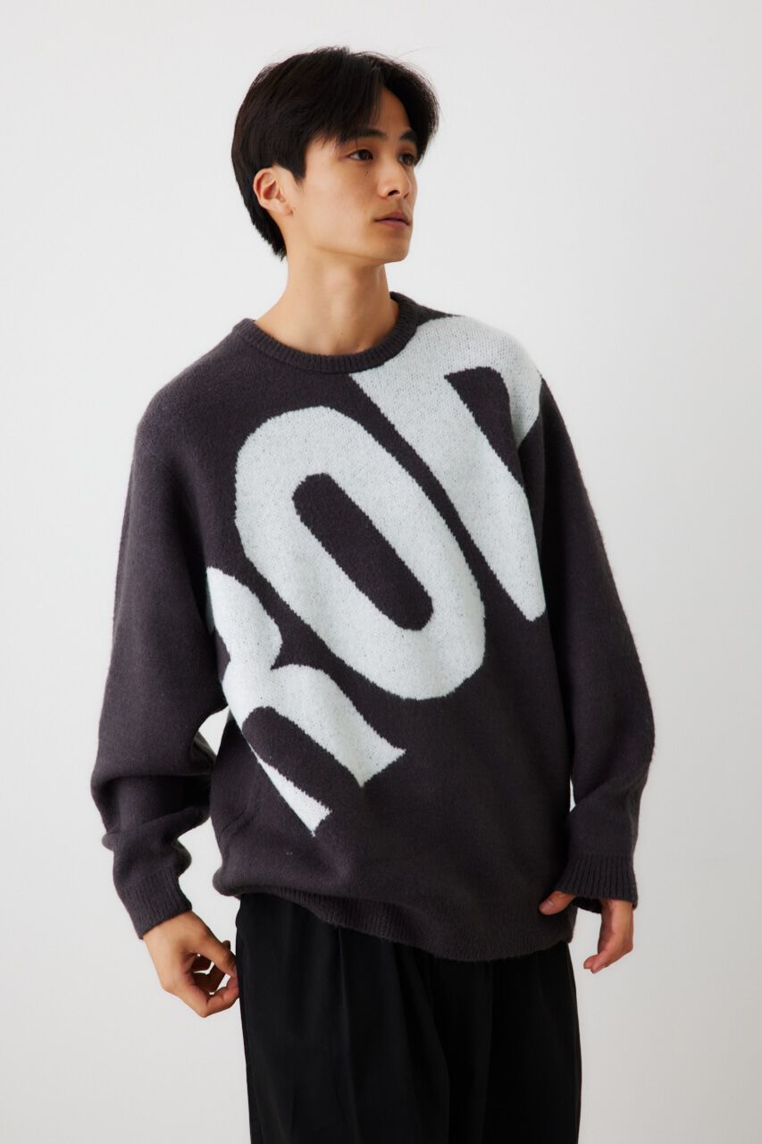 RODEO CROWNS「メンズブークレビッグロゴニットトップス」|ニット・セーター|