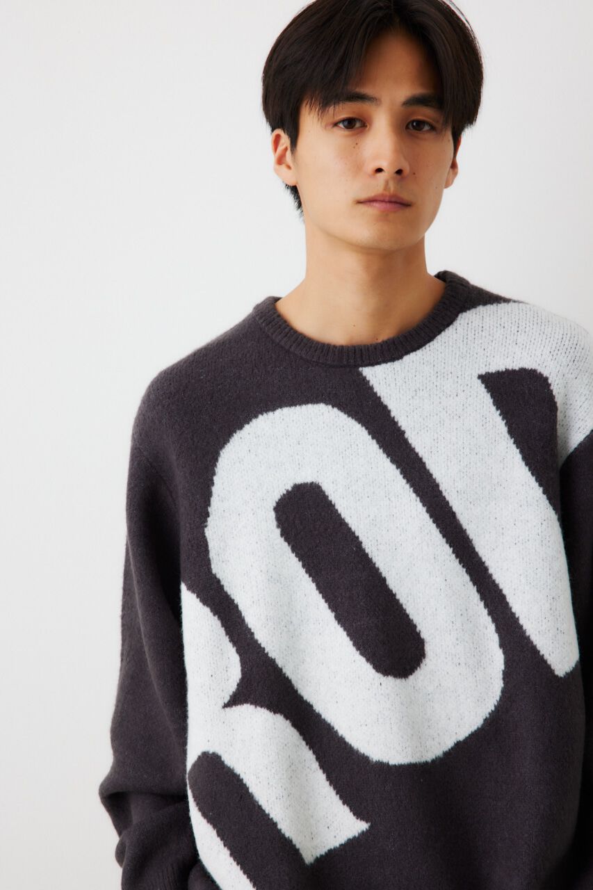 RODEO CROWNS「メンズブークレビッグロゴニットトップス」|ニット・セーター|