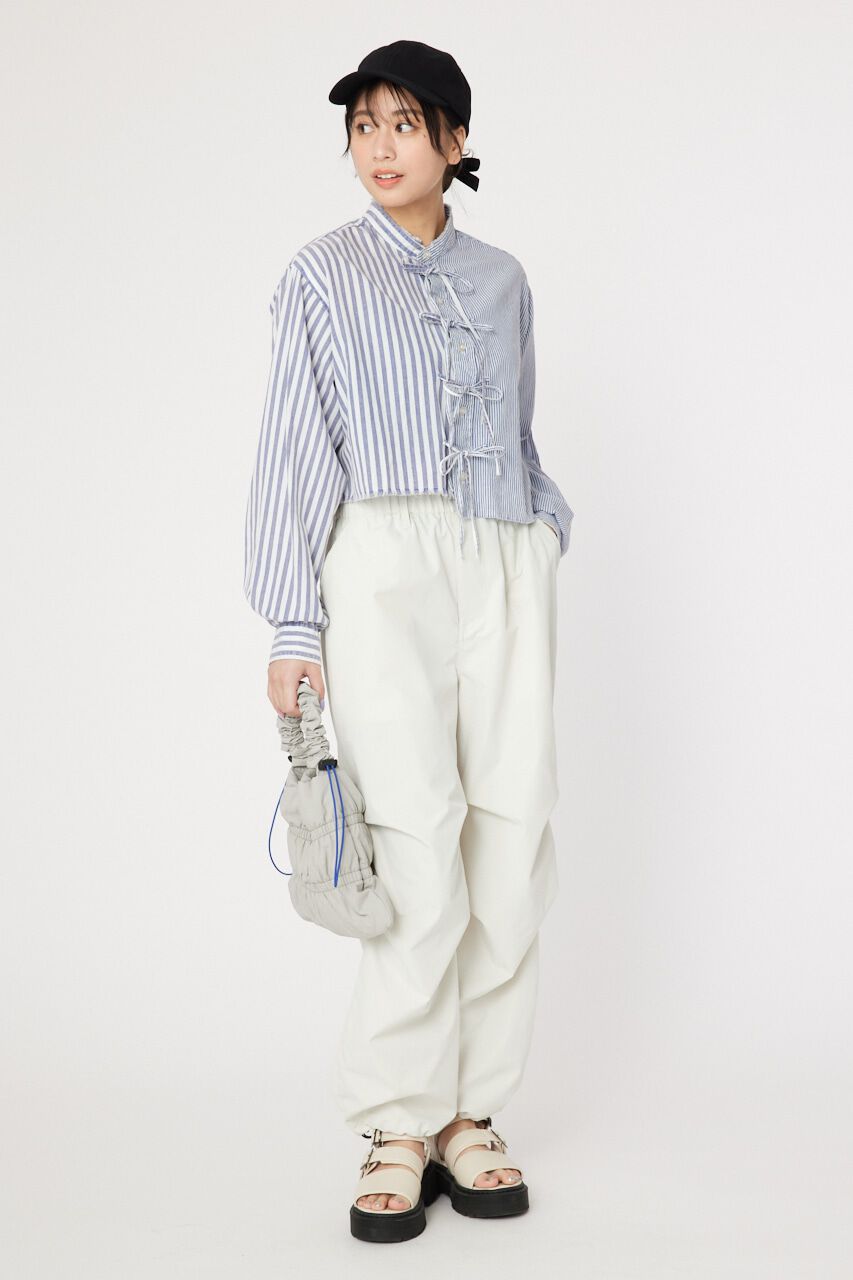 RODEO CROWNS「リボンクロップドシャツ」|シャツ・ブラウス|