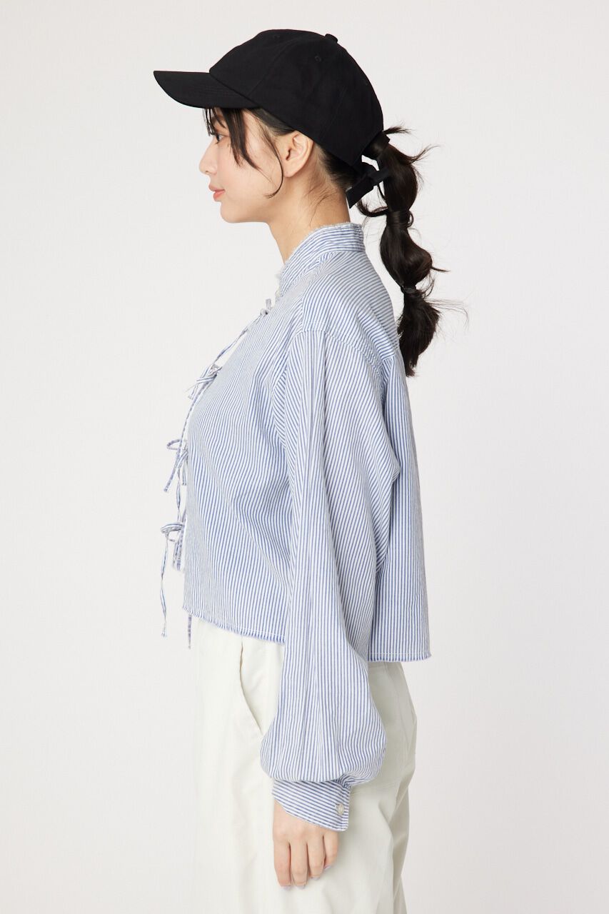 RODEO CROWNS「リボンクロップドシャツ」|シャツ・ブラウス|