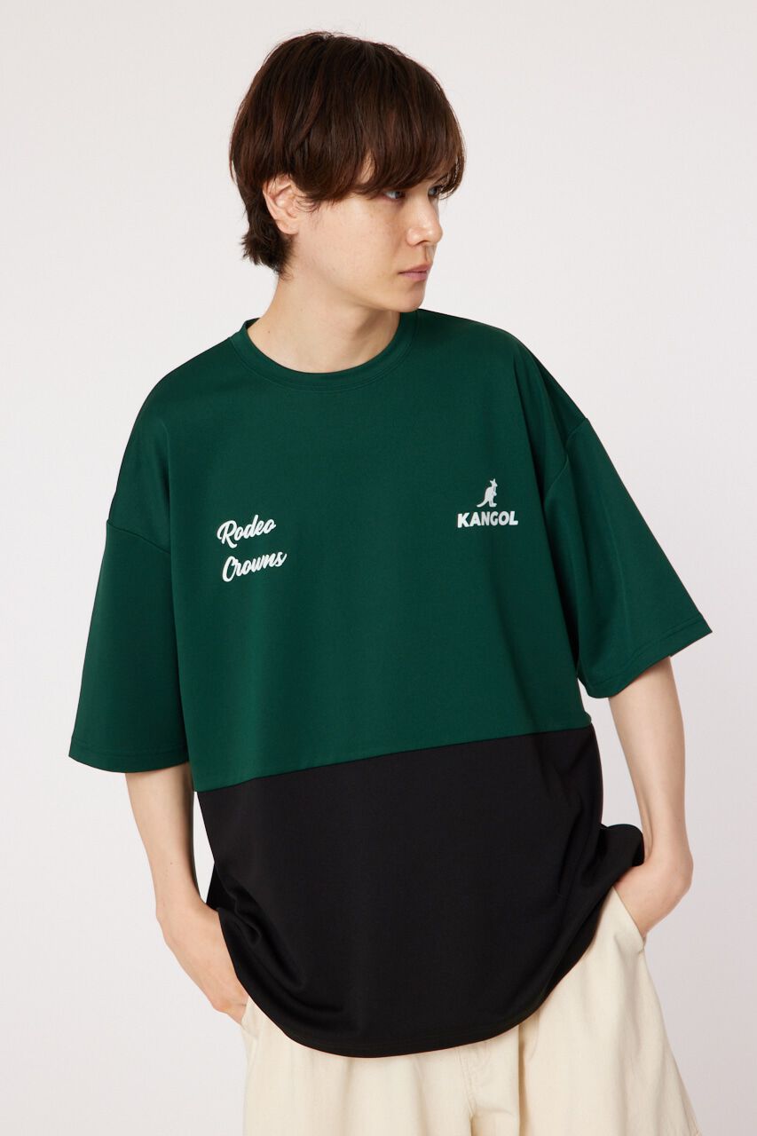RODEO CROWNS「KANGOL バイカラーTシャツ」|Tシャツ・カットソー|M/GRN7