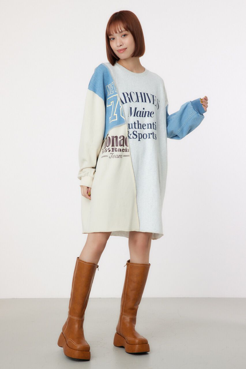 RODEO CROWNS「カスタム college スウェットワンピース」|ワンピース|