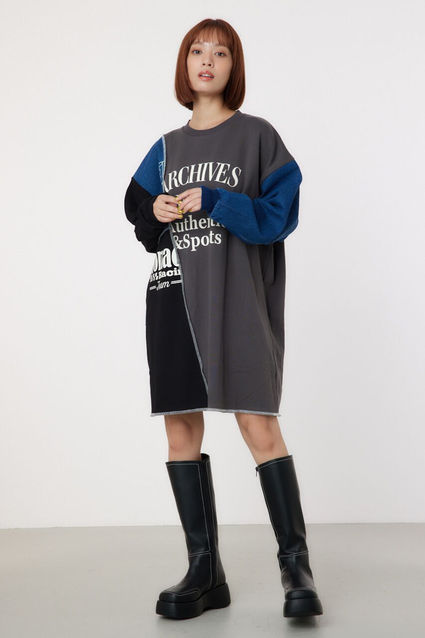 RODEO CROWNS「カスタム college スウェットワンピース」|ワンピース|