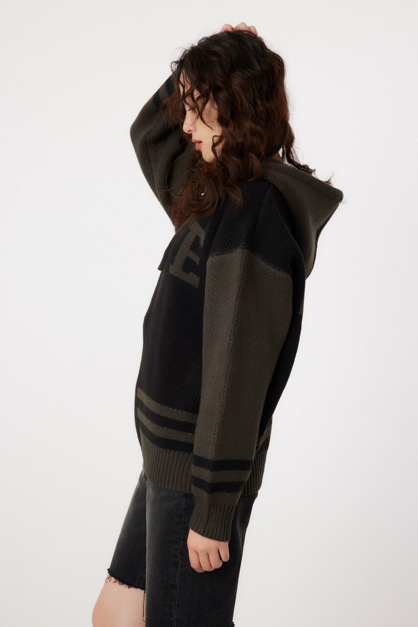 RODEO CROWNS「カレッジニットジップアップパーカー」|パーカー|