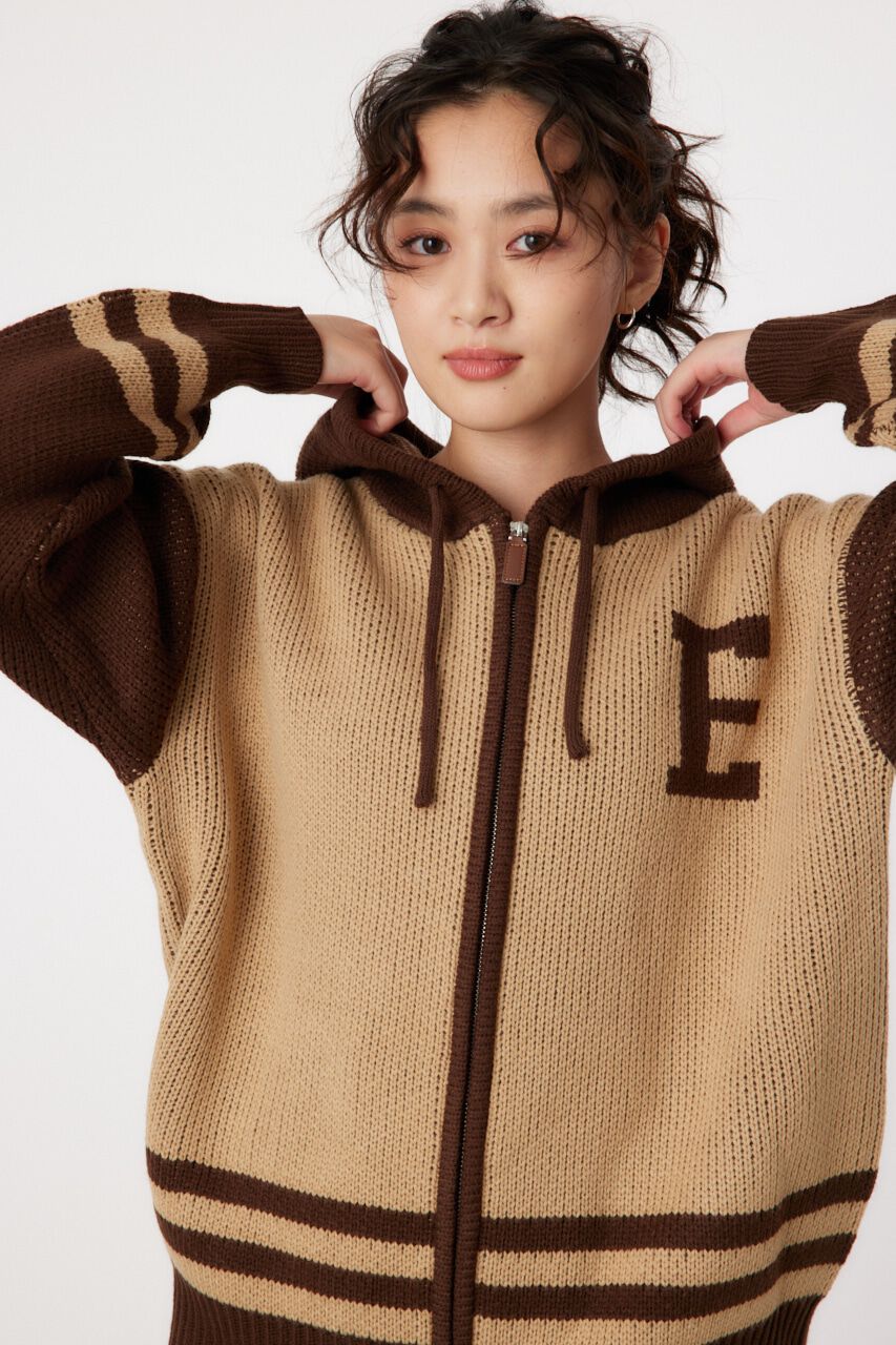 RODEO CROWNS「カレッジニットジップアップパーカー」|パーカー|