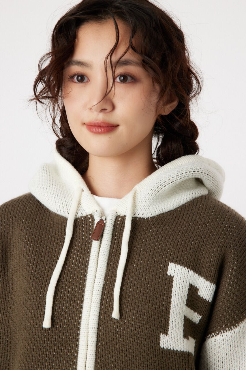 RODEO CROWNS「カレッジニットジップアップパーカー」|パーカー|