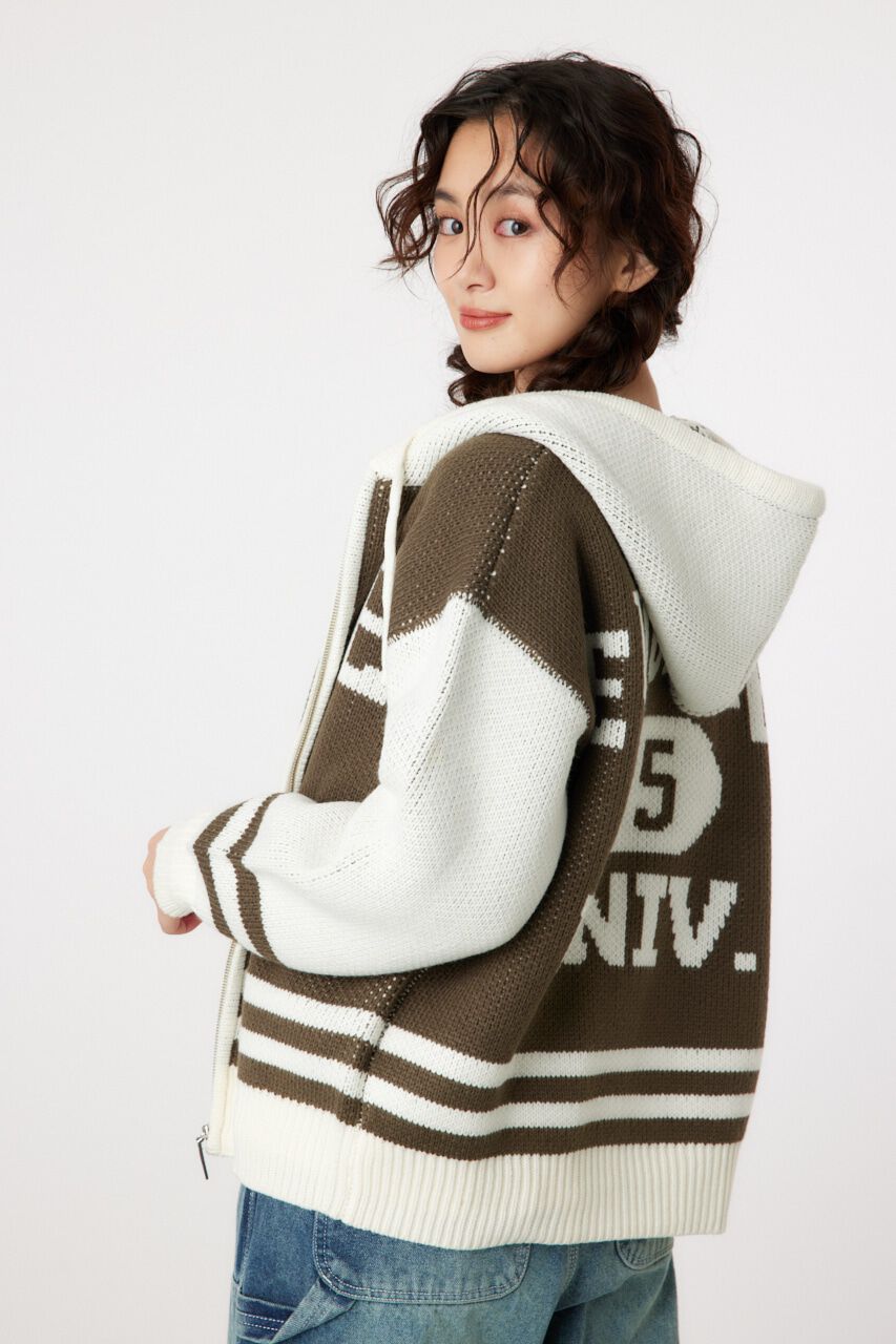 RODEO CROWNS「カレッジニットジップアップパーカー」|パーカー|