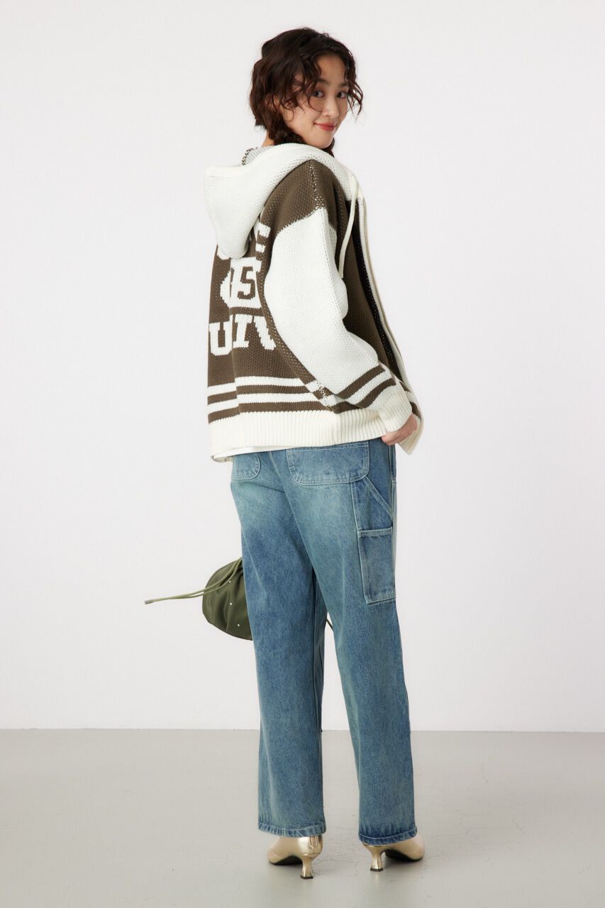 RODEO CROWNS「カレッジニットジップアップパーカー」|パーカー|