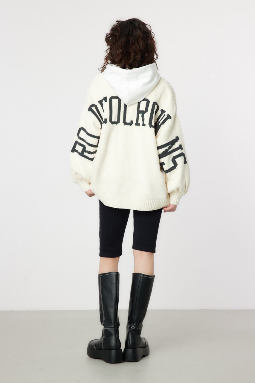 RODEO CROWNS「ロゴモールニットトッパー」|カーディガン|