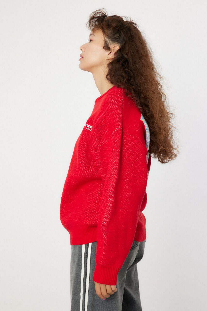 RODEO CROWNS「MIX COLOR LOGOニットトップス」|ニット・セーター|